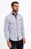Chemise ajustée à motifs imprimés