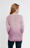 PULL COL V STRASS ET DIP DYE