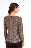 tee-shirt jacquard pois