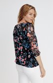 Blouse smockée imprimée 