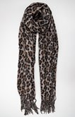 Foulard chaud tissé imprimé animal