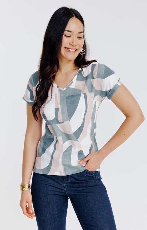 Tee-shirt imprimé manches courtes