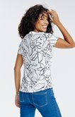Tee-shirt imprimé manches courtes
