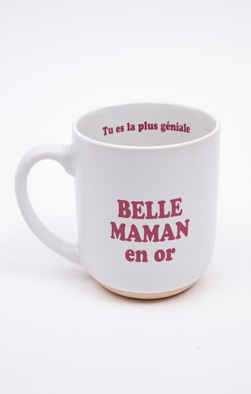 Coffret cadeau mug Belle-maman en or