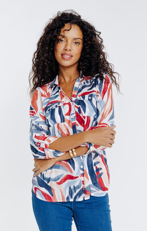 Chemise imprimé abstrait