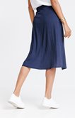 Jupe midi en maille unie