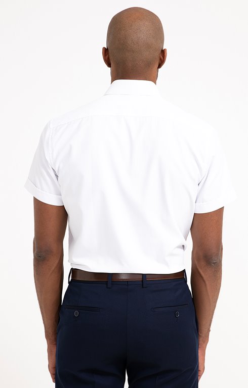 Chemise Original Penguin Homme - Blanche Coton Heritage Coupe Slim Manches Courtes - M