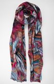 FOULARD IMPRIMÉ ABSTRAIT MULTICOLORE