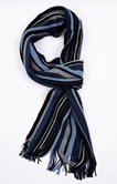 Écharpe rayée avec franges