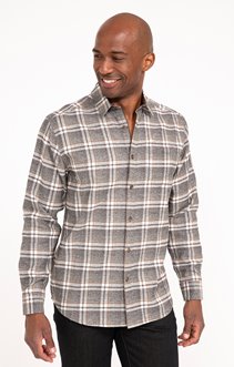 Chemise manches longues à carreaux Canal