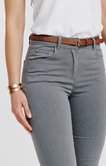 Pantalon détail zip et ceinture