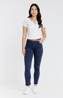 Pantalon détail zip et ceinture