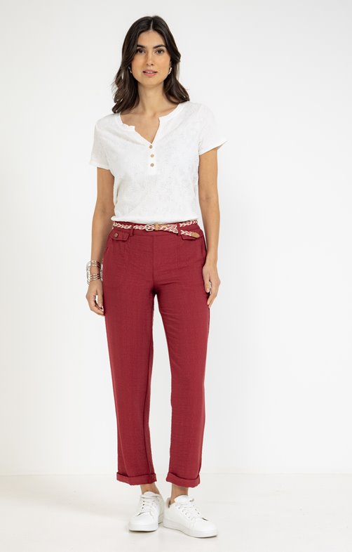 Pantacourt avec poches rabat