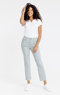 Pantalon en polyester recyclé brodé