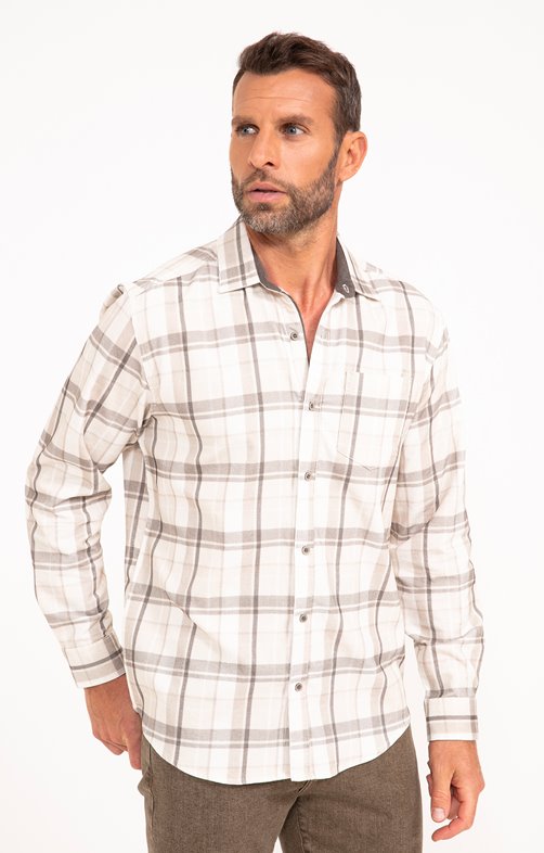 Chemise manches longues à carreaux Light