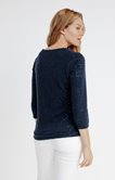 PULL COL V MAILLE SEQUINS