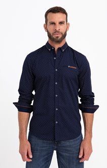 Chemise ajustée à motifs imprimés