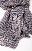 Écharpe tissée motifs imprimés
