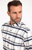 Surchemise manches longues à carreaux
