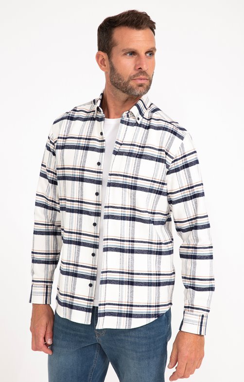 Chemise manches longues à carreaux Ness