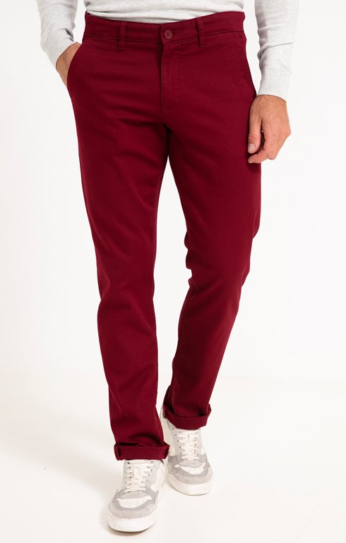 Pantalon chino Façonné