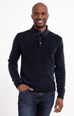 Pull uni col montant 