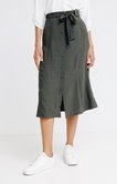 Jupe longue boutonnée non doublée