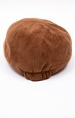 Casquette plate en suédine