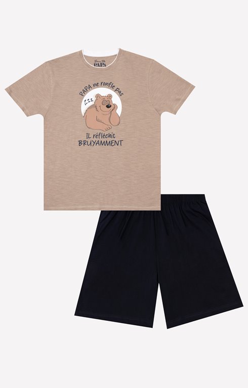 Pyjama court papa ne ronfle pas