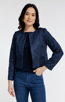 Veste non doublée en scuba daim