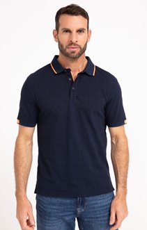 Polo manches courtes Chiné Fluo