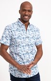 Chemise manches courtes JUNGLE BLUE