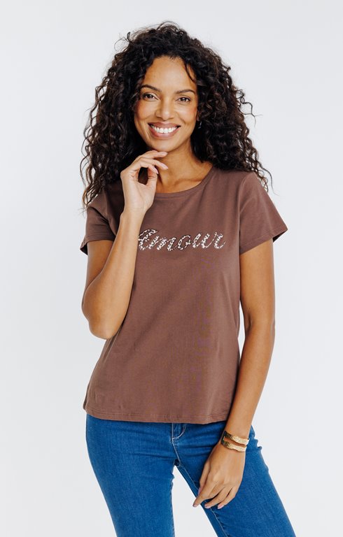 Tee-shirt imprimé manches courtes