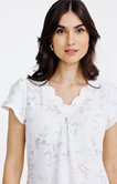 Tee-shirt imprimé foil manches courtes