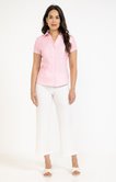 Tee-shirt vichy manches courtes