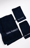 Serviette et 2 gants de toilette papa
