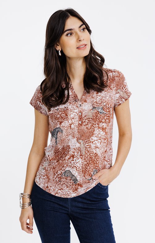 Tee-shirt imprimé manches courtes