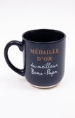 Coffret cadeau mug beau-papa or