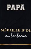 Tablier papa médaille d'or du barbecue