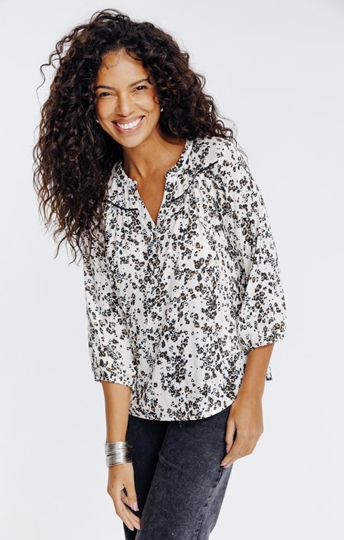 Tunique imprimée peau de bête