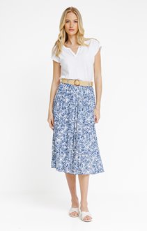 Jupe froissée longue en cloony