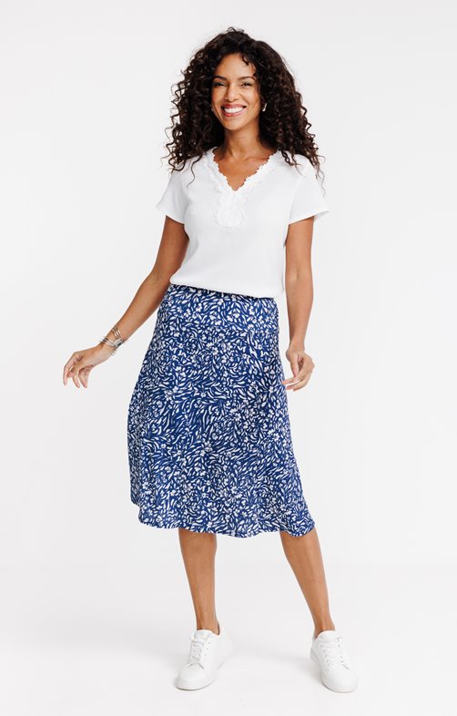 Jupe portefeuille en maille pépé