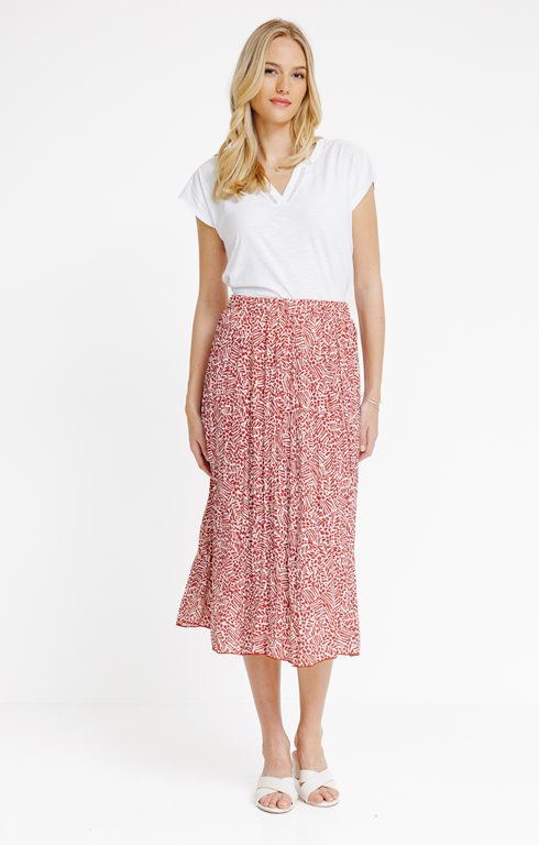 Jupe froissée imprimée