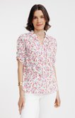 Chemise imprimée en coton plumetis 