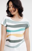 Tee-shirt été imprimé vagues