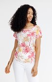 Tee-shirt été imprimé palmier