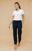 Pantalon fluide avec élastique dos