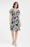 Robe plissée en voile rayures lurex