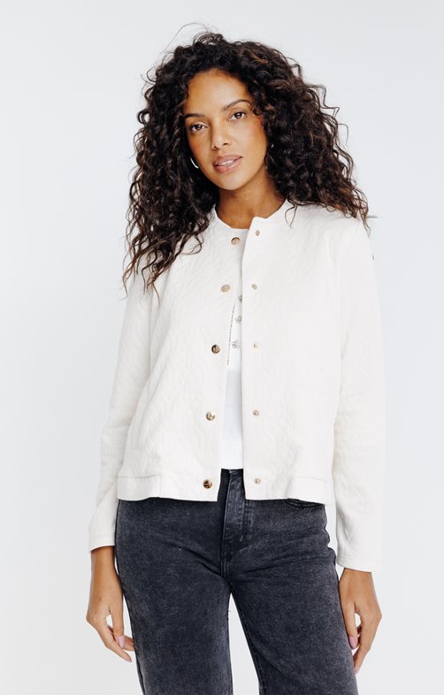 Veste teddy en maille