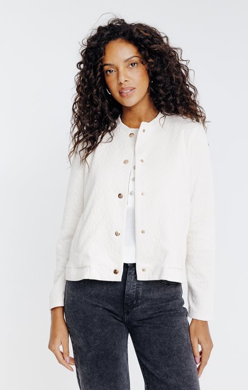 Veste teddy en maille